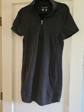Legendary Whitetails Charcoal Half-Zip Mini Dress